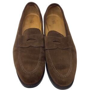 Morjas The Penny Loafer in medium brown suede sz 7.5 EUR 41